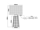 Reality Leuchten LED Nachttischlampe Braun Rattan Dimmbar Bild 5