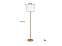 TRIO Leuchten LED Stehlampe Skandinavisch Dimmbar Weiß Holz Bild 4