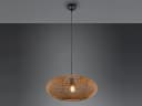 TRIO Leuchten LED Pendelleuchte Dimmfunktion Warmweiß Sisal Metall Bild 3