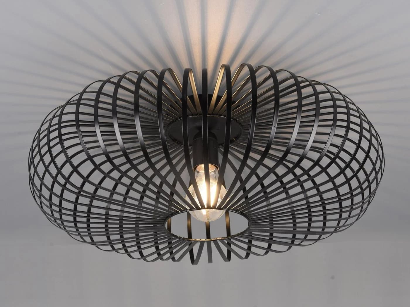 TRIO Leuchten LED Deckenleuchte Schwarz Dimmbar Industrie Design - Bild 3