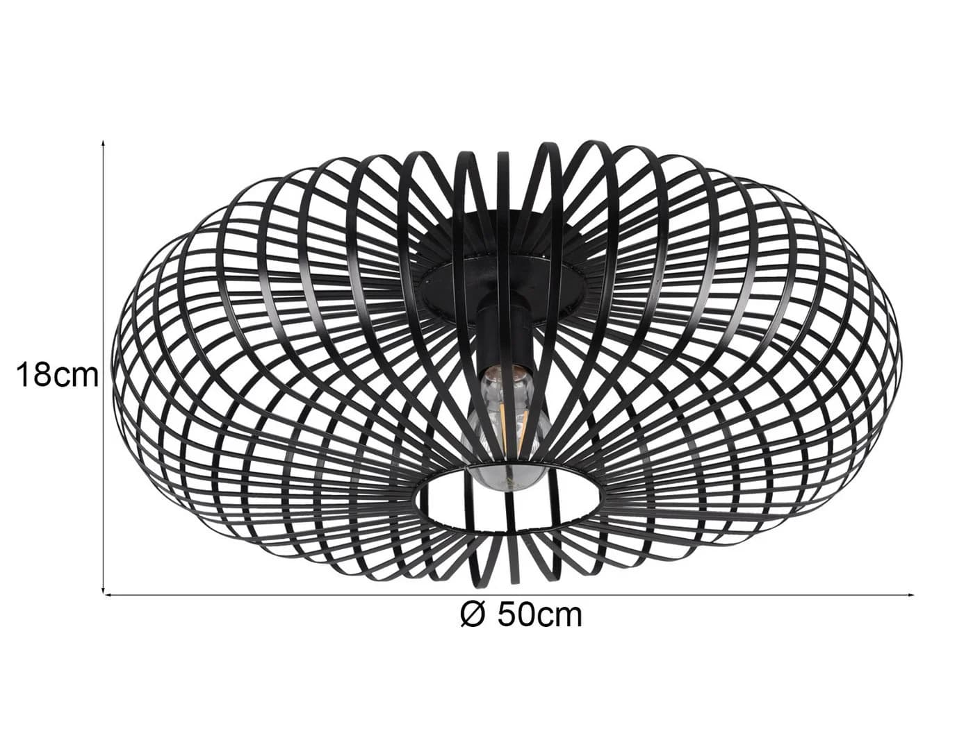 TRIO Leuchten LED Deckenleuchte Schwarz Dimmbar Industrie Design - Bild 4