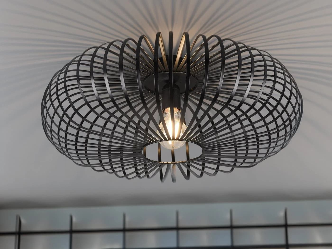 TRIO Leuchten LED Deckenleuchte Schwarz Dimmbar Industrie Design - Bild 5
