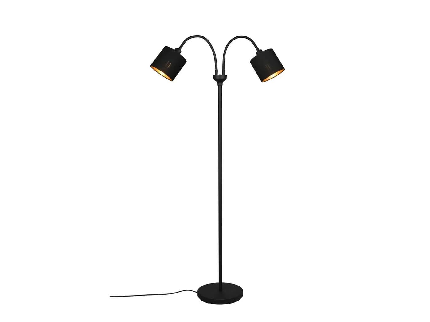 Reality Leuchten LED Stehlampe Schwarz Gold Dimmfunktion - Bild 2