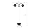 Reality Leuchten LED Stehlampe Schwarz Gold Dimmfunktion Bild 4