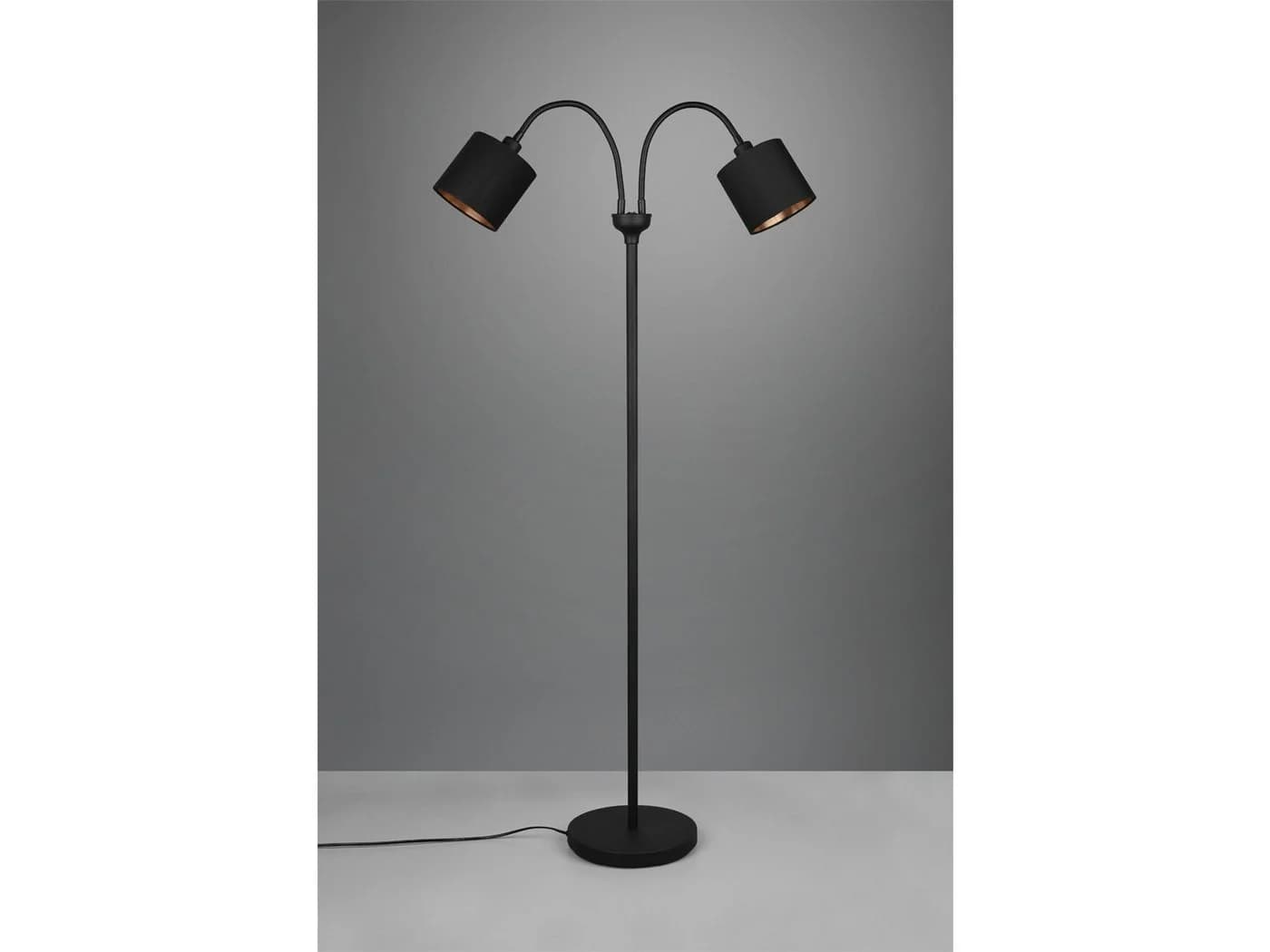 Reality Leuchten LED Stehlampe Schwarz Gold Dimmfunktion - Bild 5
