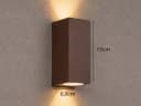 TRIO Leuchten LED Außen-Wandleuchte Rostoptik Warmweiß Bild 4