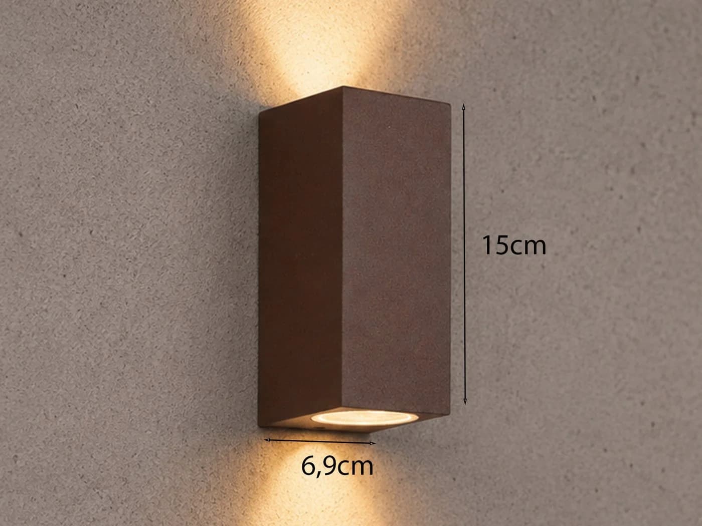 TRIO Leuchten LED Außen-Wandleuchte Rostoptik Warmweiß - Bild 4