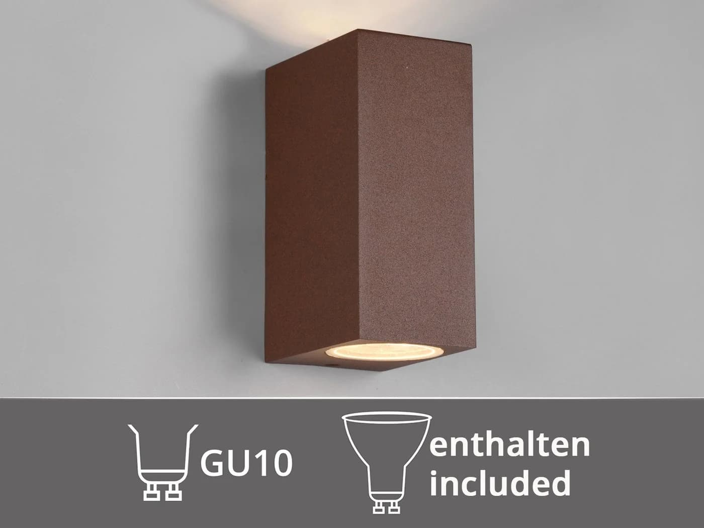 TRIO Leuchten LED Außen-Wandleuchte Rostoptik Warmweiß - Bild 5