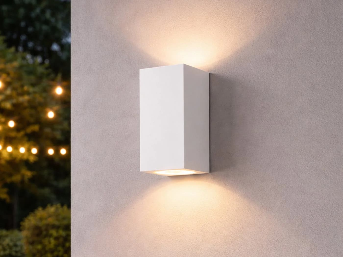 TRIO Leuchten LED Außen-Wandleuchte up and Down Aluminium Weiß