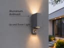 TRIO Leuchten LED Außen-Wandleuchte mit Bewegungsmelder Anthrazit Bild 3