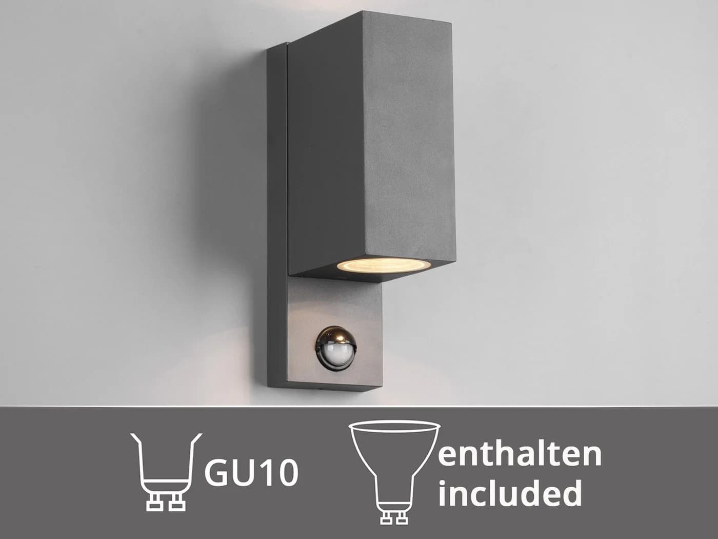 TRIO Leuchten LED Außen-Wandleuchte mit Bewegungsmelder Anthrazit - Bild 5