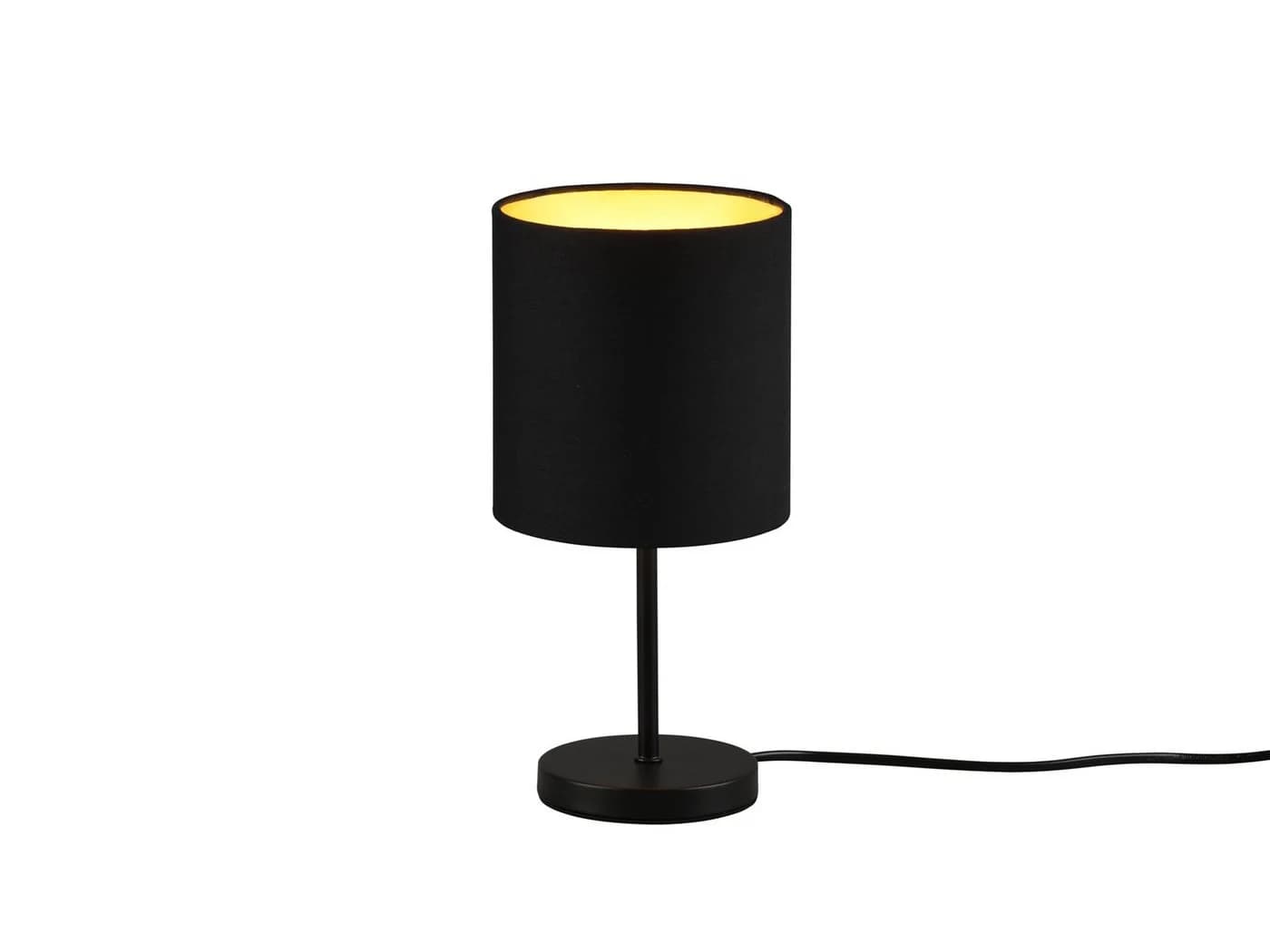 Reality Leuchten LED Nachttischlampe Dimmbar Schwarz Gold - Bild 2