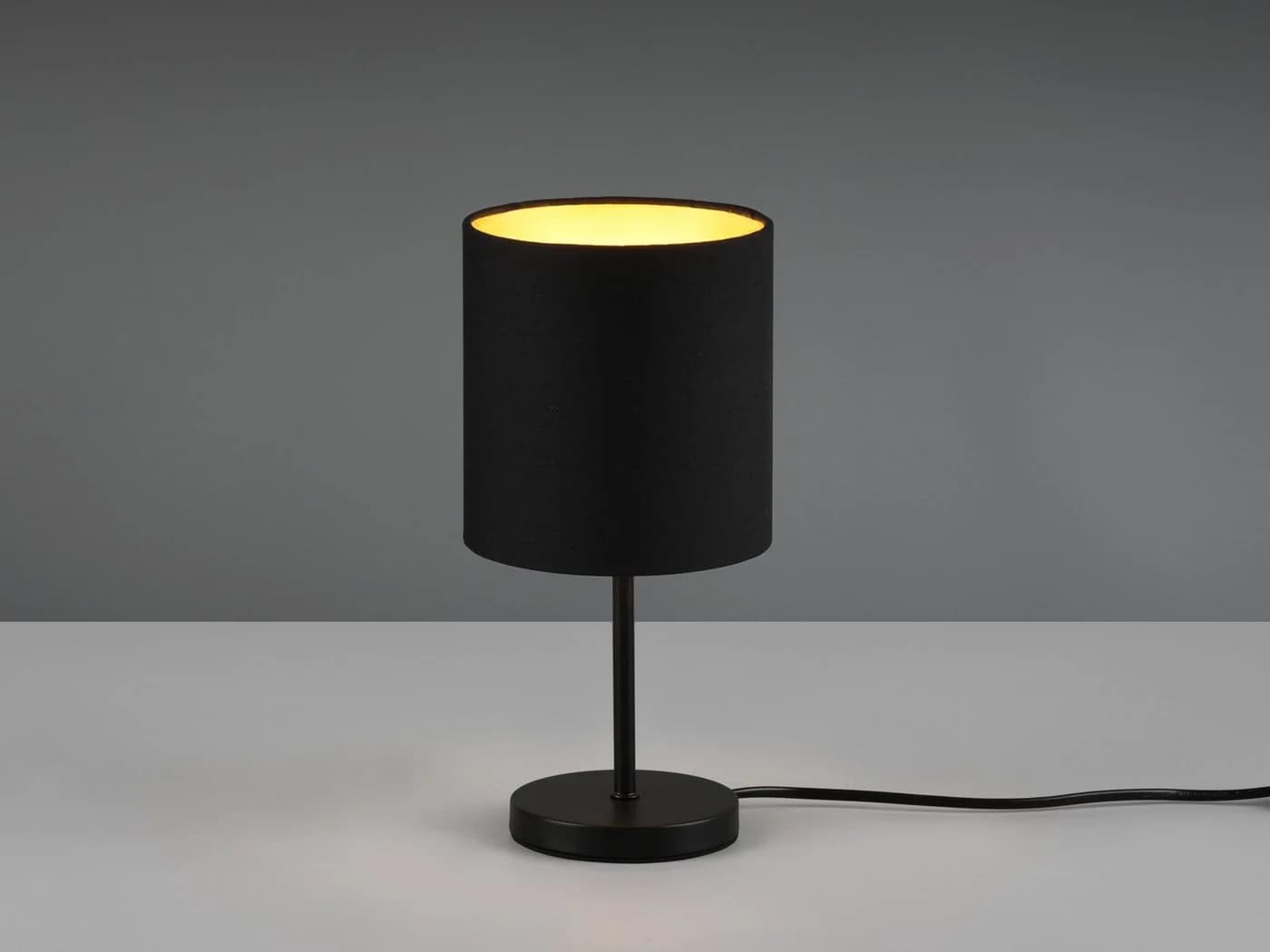 Reality Leuchten LED Nachttischlampe Dimmbar Schwarz Gold - Bild 3
