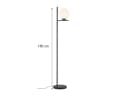 TRIO Leuchten LED Stehlampe Schwarz/Weiß Retro Bauhaus mit Dimmfunktion Bild 4