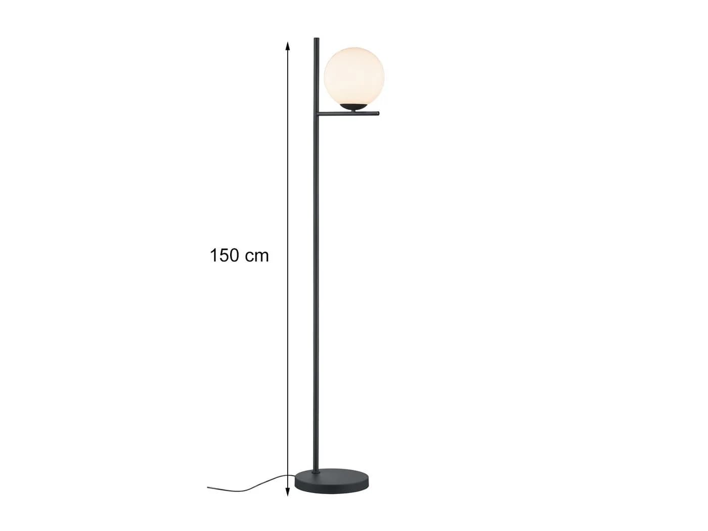TRIO Leuchten LED Stehlampe Schwarz/Weiß Retro Bauhaus mit Dimmfunktion - Bild 4