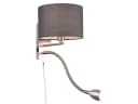 TRIO Leuchten LED Wandleuchte Grau Silber Dimmbar mit Leselampe Bild 2