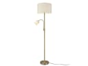 TRIO Leuchten LED Stehlampe mit Leselampe Dimmfunktion Gold Beige Bild 2