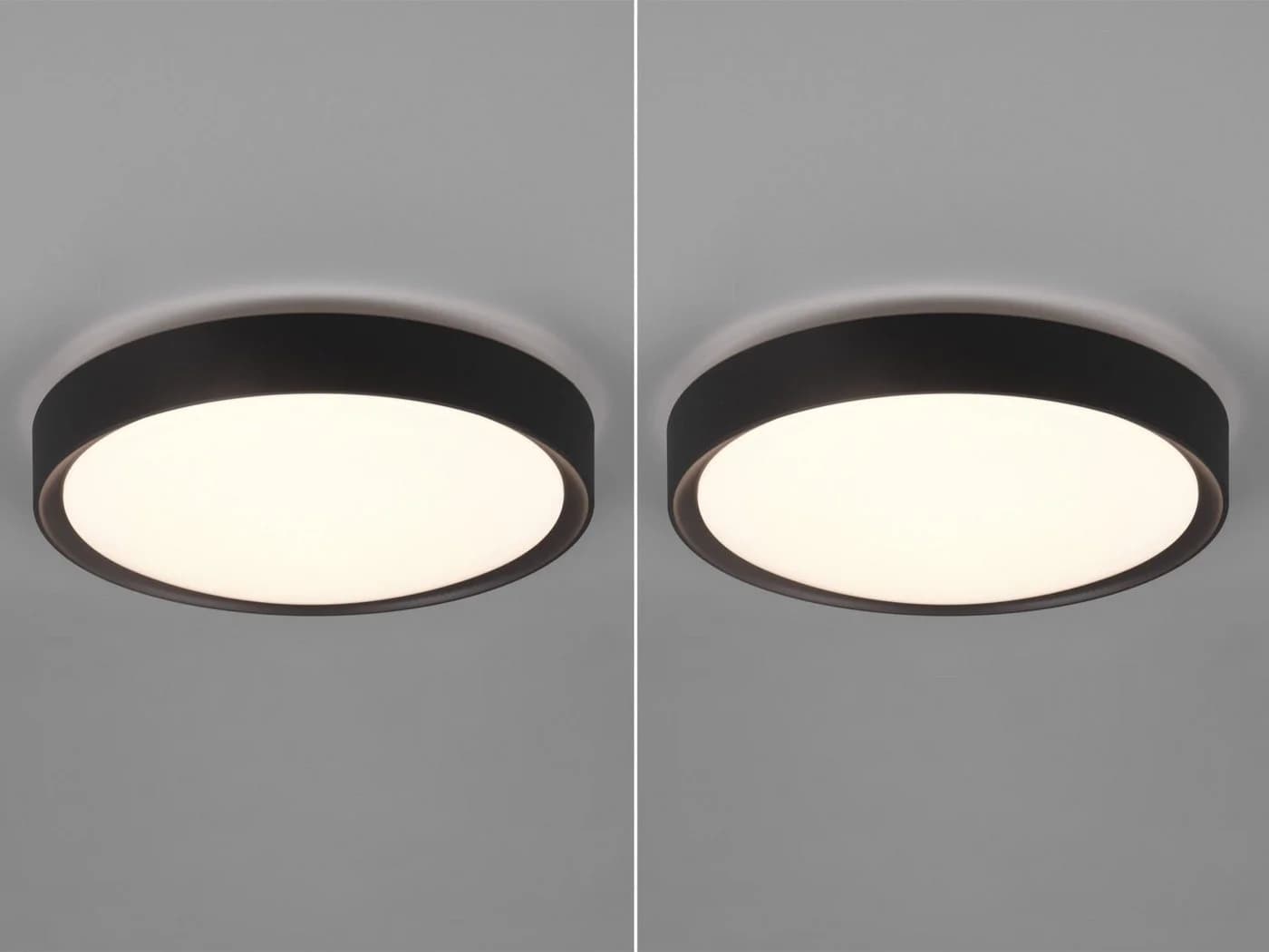 TRIO Leuchten LED Deckenleuchte 2er-Set Warmweiß IP44 Ø33cm - Bild 3