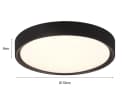 TRIO Leuchten LED Deckenleuchte 2er-Set Warmweiß IP44 Ø33cm Bild 4
