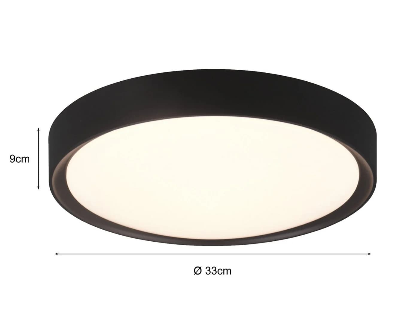 TRIO Leuchten LED Deckenleuchte 2er-Set Warmweiß IP44 Ø33cm - Bild 4