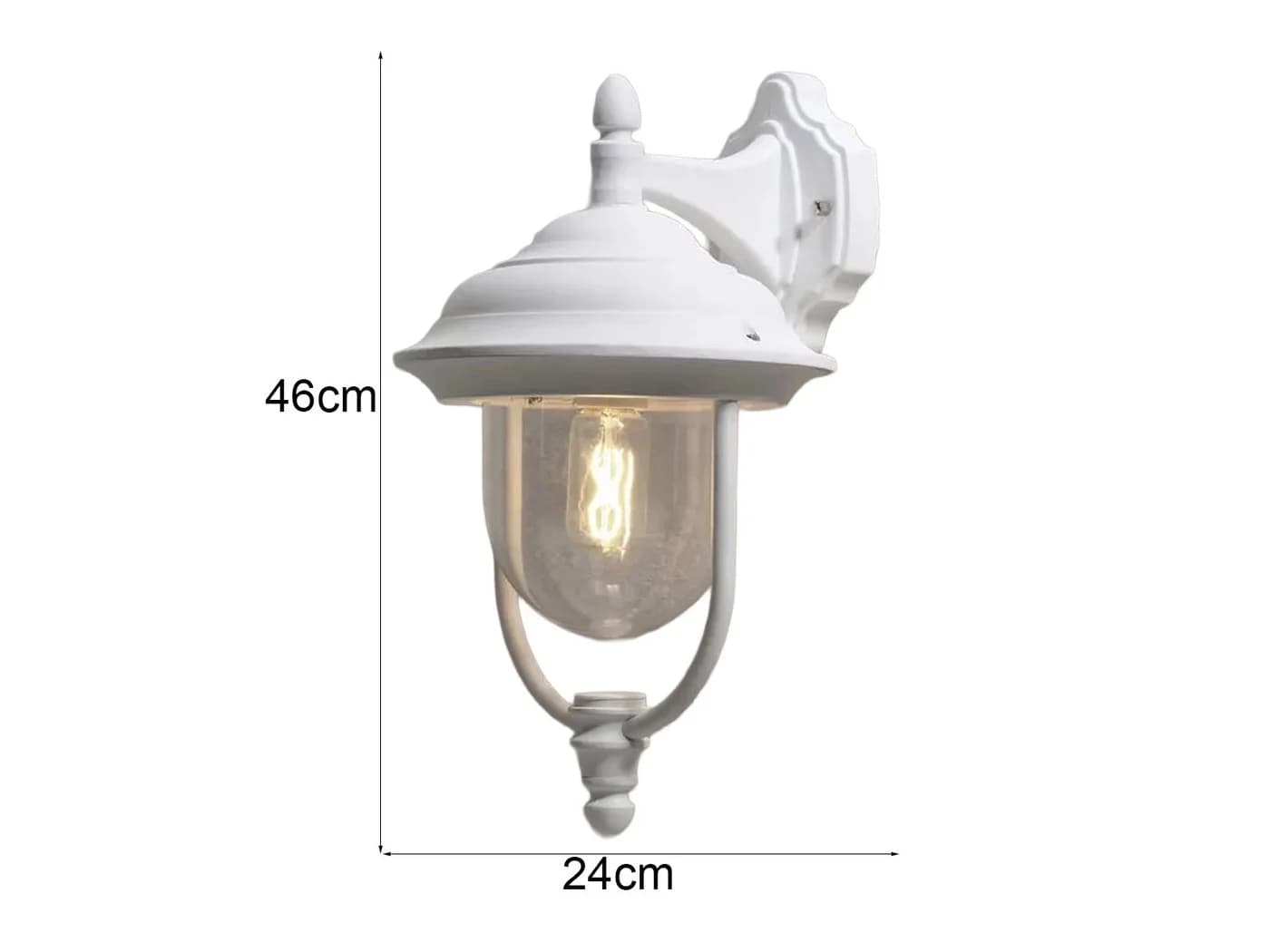 KONSTSMIDE LED Außen-Wandleuchte Weiß Landhausstil - Bild 4