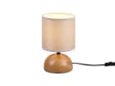Reality Leuchten Nachttischlampe Dimmbar LED Warmweiß Beige Landhausstil Bild 2