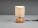Reality Leuchten Nachttischlampe Dimmbar LED Warmweiß Beige Landhausstil Bild 3