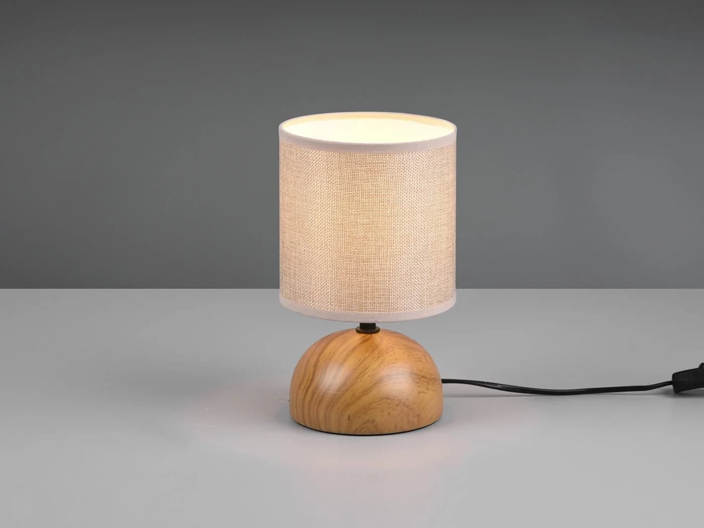 Reality Leuchten Nachttischlampe Dimmbar LED Warmweiß Beige Landhausstil - Bild 3