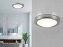 TRIO Leuchten LED Deckenleuchte Chrom Weiß IP44 Dimmbar Bild 1