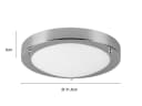 TRIO Leuchten LED Deckenleuchte Chrom Weiß IP44 Dimmbar Bild 4