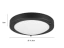 TRIO Leuchten LED Deckenleuchte Schwarz Weiß IP44 Dimmbar Bild 4