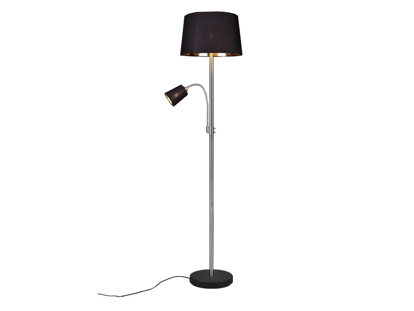 meineWunschleuchte Stehlampe mit Lesearm Silber Matt Schwarz Gold - Bild 2