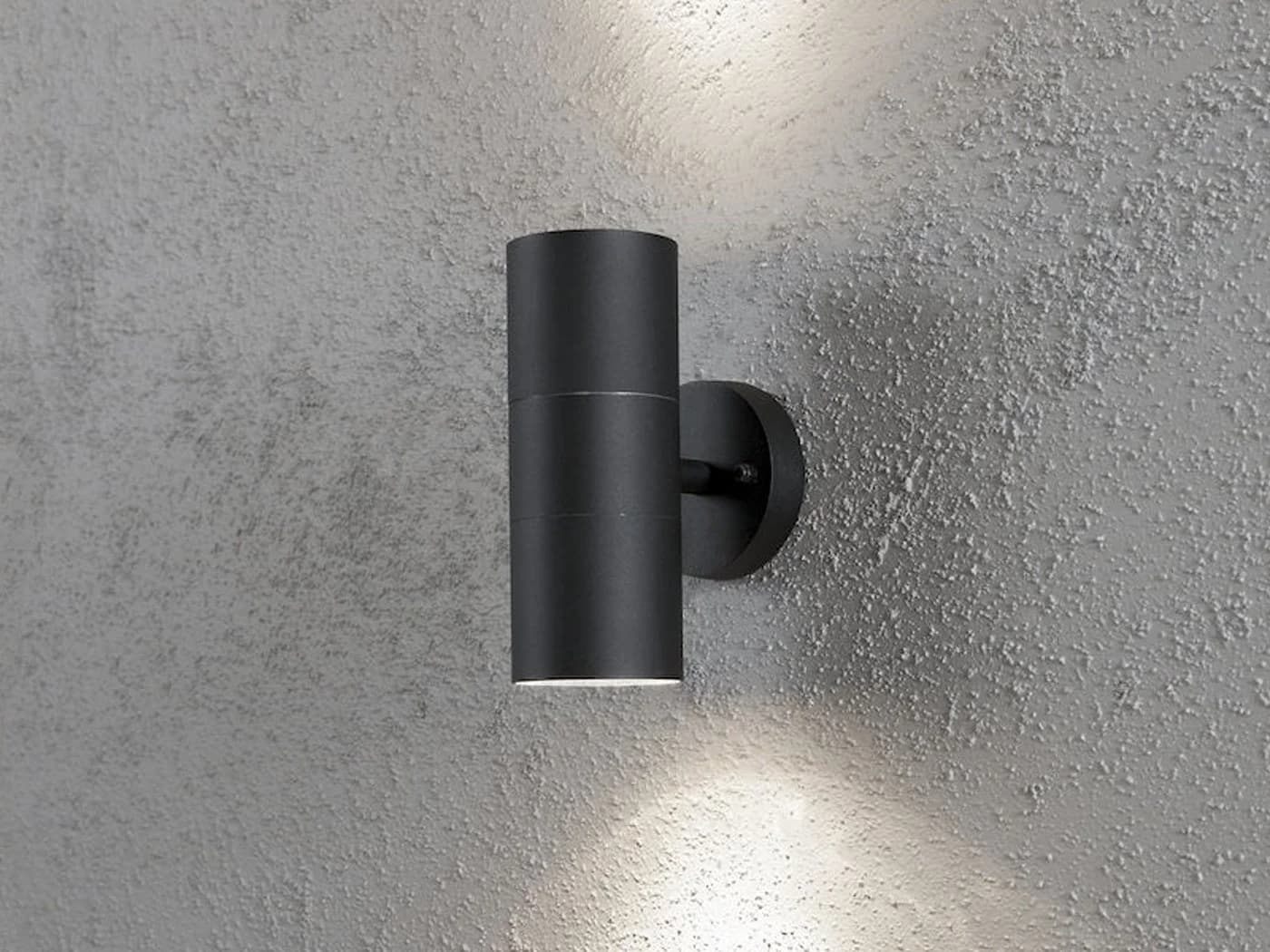 KONSTSMIDE LED Außen-Wandleuchte Schwarz Aluminium