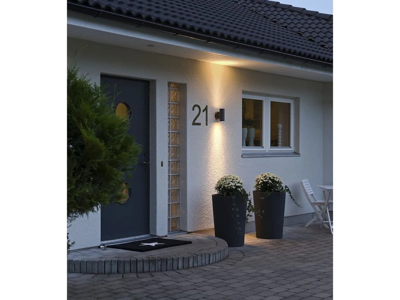 KONSTSMIDE LED Außen-Wandleuchte Schwarz Aluminium - Bild 3