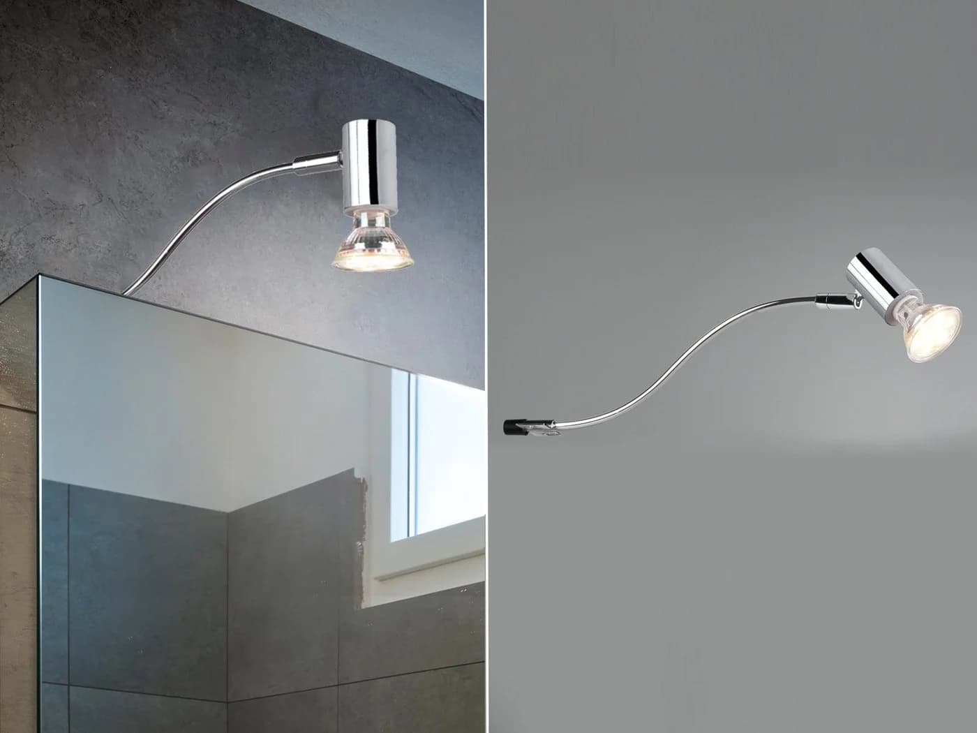 TRIO Leuchten LED Spiegelleuchte, Dimmfunktion, Warmweiß, Badezimmerlampen