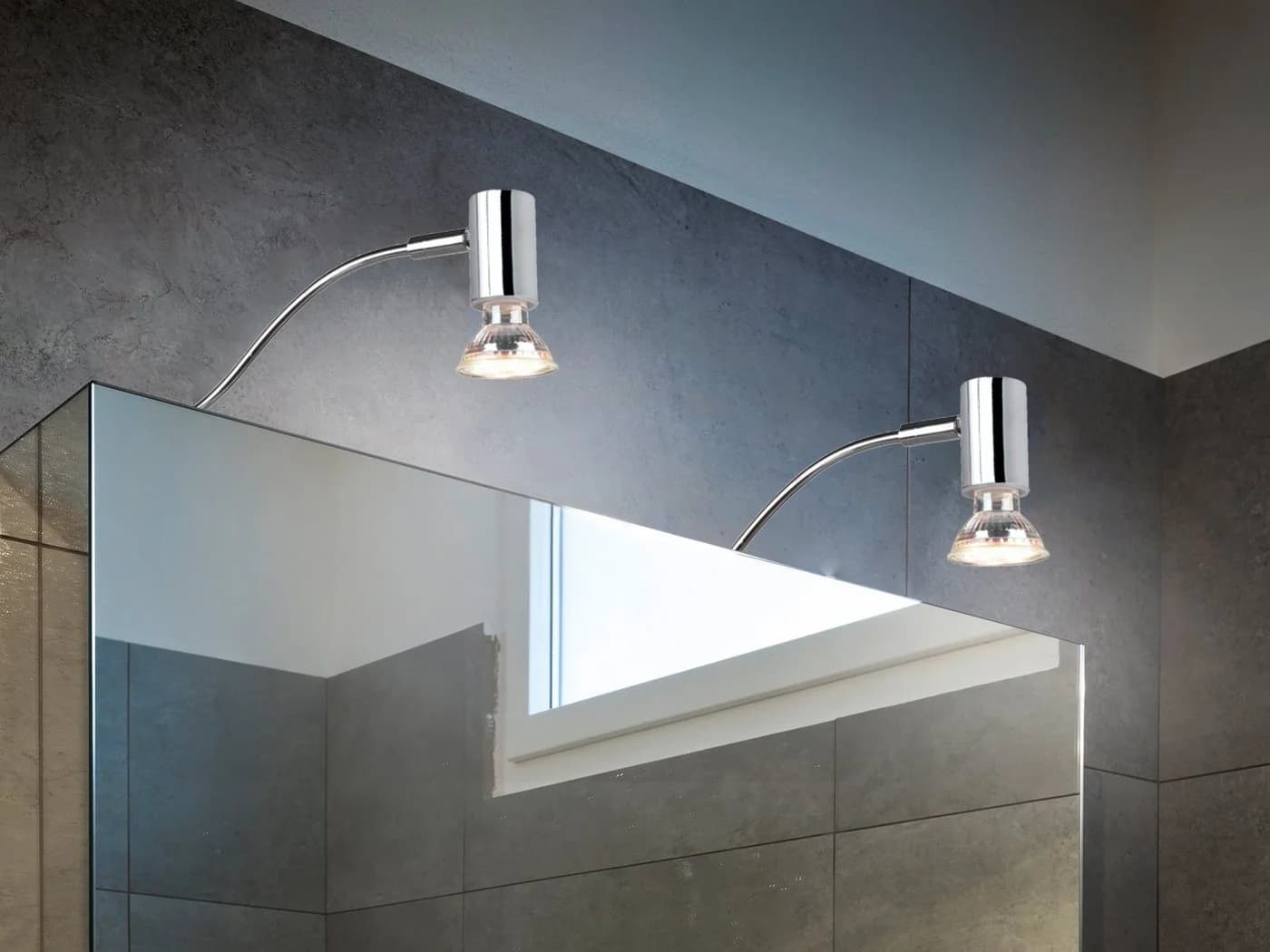 TRIO Leuchten LED Spiegelleuchte, Dimmfunktion, Warmweiß, Badezimmerlampen - Bild 5