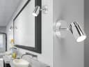 TRIO Leuchten LED Wandstrahler Silber Chrom Dimmbar IP44 Bild 1