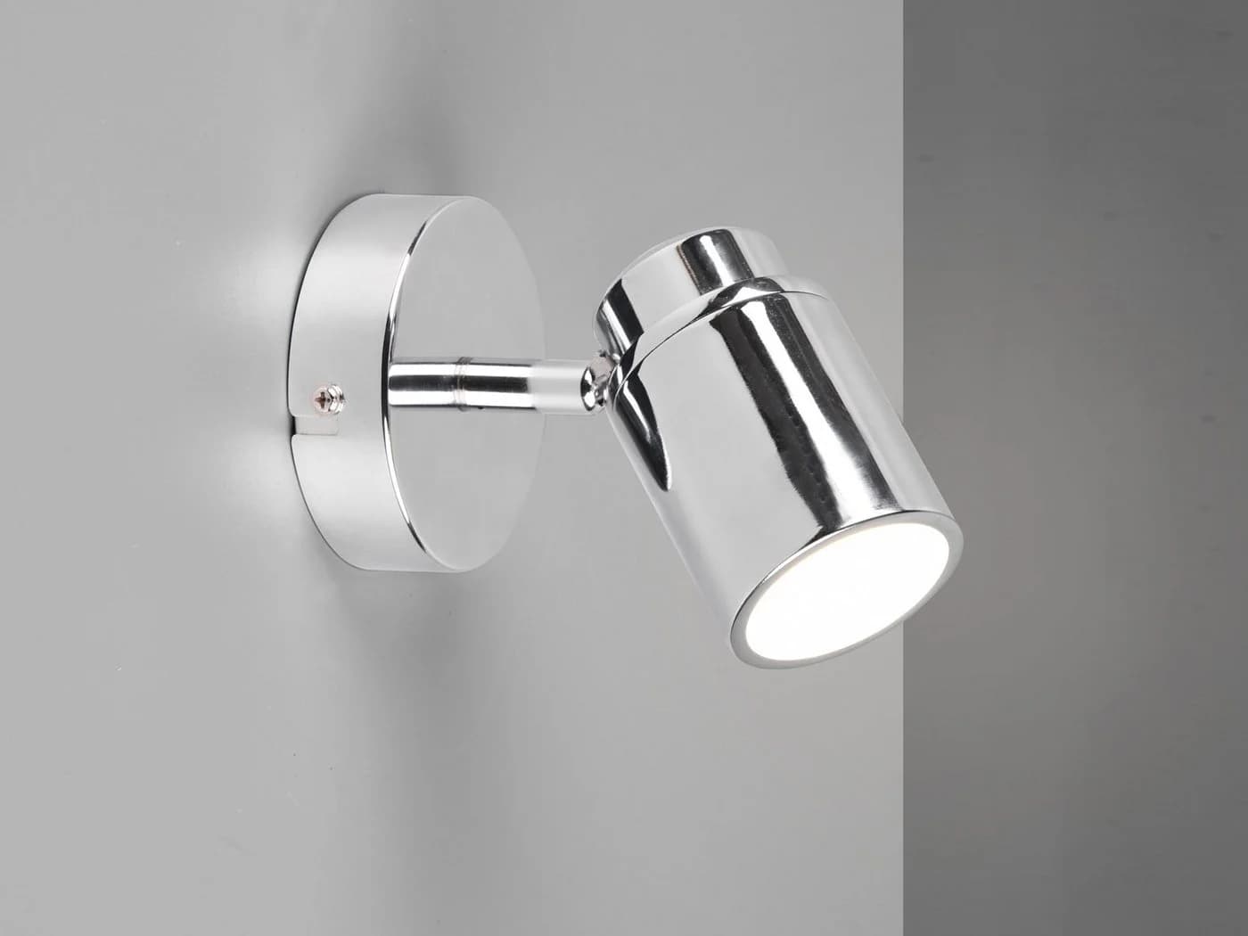 TRIO Leuchten LED Wandstrahler Silber Chrom Dimmbar IP44 - Bild 3