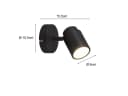 TRIO Leuchten LED Wandstrahler Schwarz matt Dimmbar IP44 Bild 4