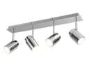 TRIO Leuchten LED Deckenstrahler 4-flammig Silber Chrom Dimmbar Bild 2