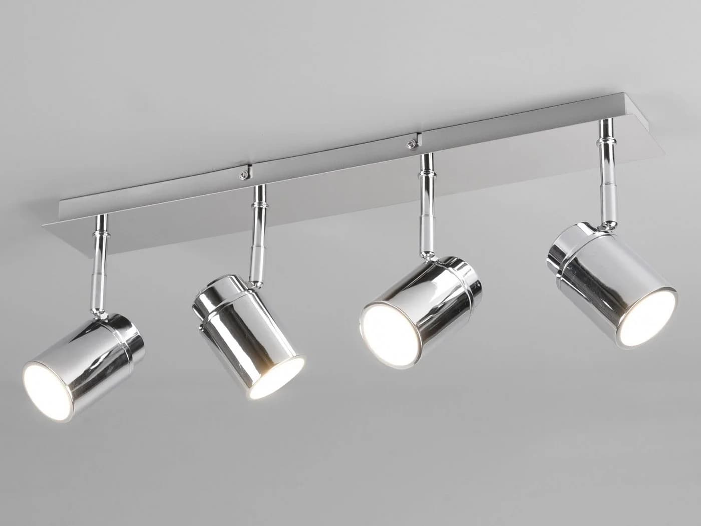 TRIO Leuchten LED Deckenstrahler 4-flammig Silber Chrom Dimmbar - Bild 3