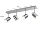 TRIO Leuchten LED Deckenstrahler 4-flammig Silber Chrom Dimmbar Bild 4