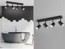 TRIO Leuchten LED Deckenstrahler Schwarz matt Dimmbar 4-flammig IP44 Bild 1
