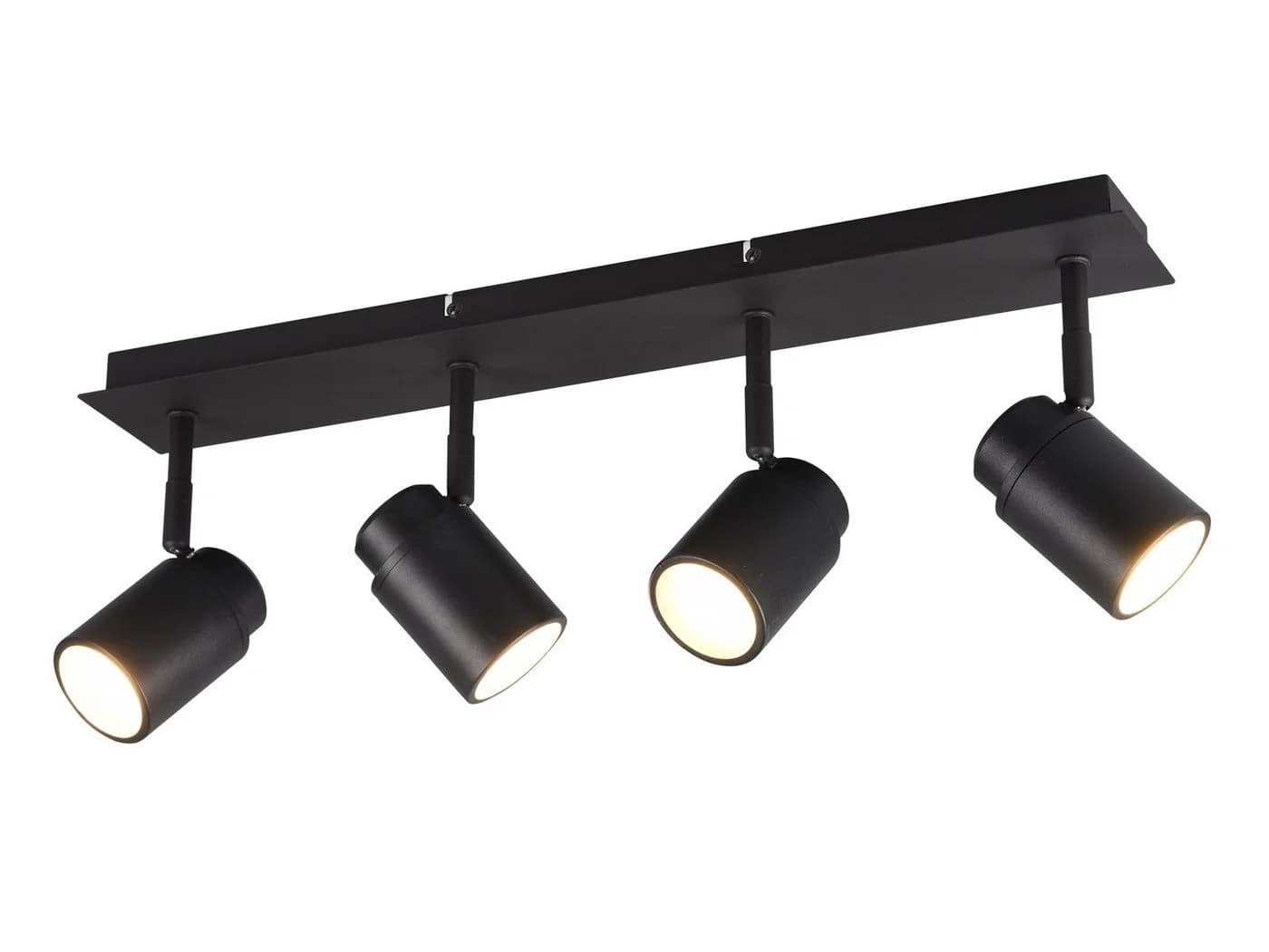 TRIO Leuchten LED Deckenstrahler Schwarz matt Dimmbar 4-flammig IP44 - Bild 2