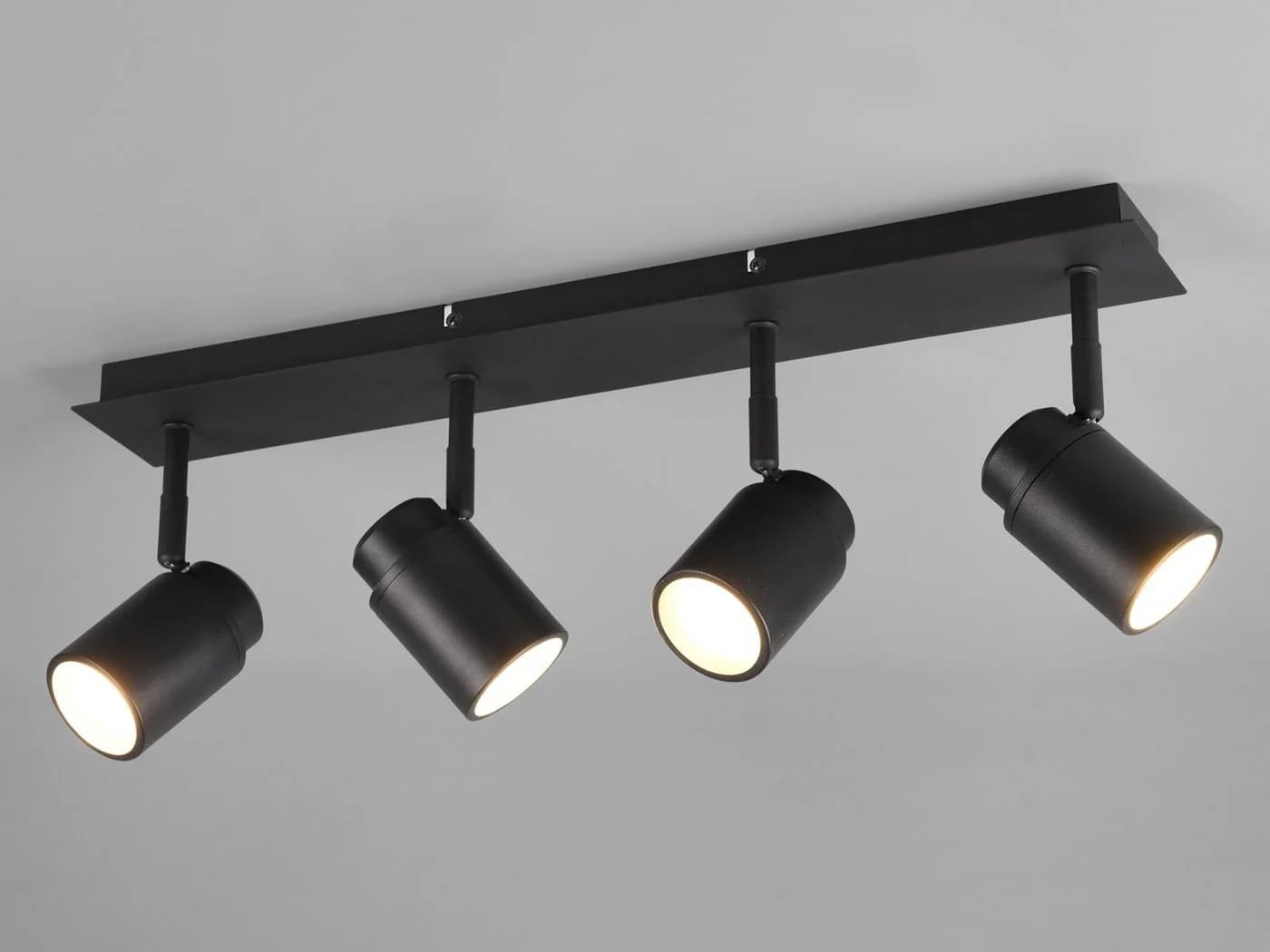 TRIO Leuchten LED Deckenstrahler Schwarz matt Dimmbar 4-flammig IP44 - Bild 3