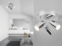 TRIO Leuchten LED Deckenstrahler 3-flammig Silber Chrom Dimmbar Bild 1