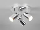 TRIO Leuchten LED Deckenstrahler 3-flammig Silber Chrom Dimmbar Bild 3