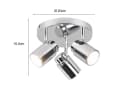 TRIO Leuchten LED Deckenstrahler 3-flammig Silber Chrom Dimmbar Bild 4