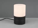 TRIO Leuchten LED Nachttischlampe Schwarz/Weiß Touch-Dimmung Glaszylinder Bild 3