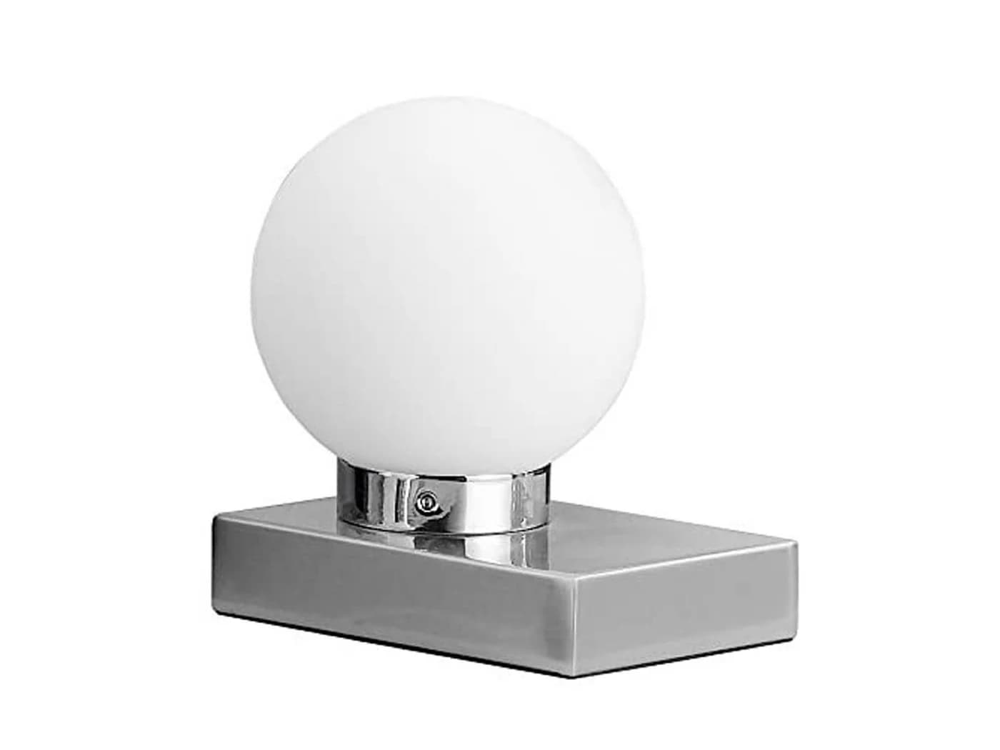 TRIO Leuchten LED Nachttischlampe Touch Glaskugel Silber/Weiß - Bild 2